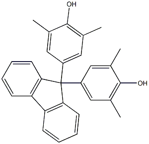 9,9-bis(3,5-dimethyl-4-hydroxyphenyl)fluorene Structure