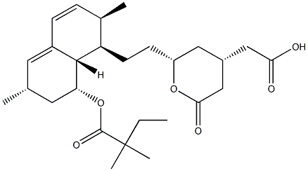 SiMvastatinAcetate Ester Structure