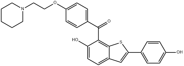 [6-Hydroxy-2-(4-hydroxyphenyl)benzo[b]thiophen-7-yl] Structure