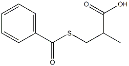 3-Benzoylthio-2-Methylpropionicacid Structure