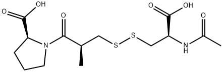 (2S)-1-[(2S)-2-Methyl-3-Methylsulfinylpropanoyl]pyrrolidine-2-carboxylic acid Structure