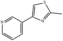 2-Methyl-4-(3-pyridyl)thiazole, 97% Structure