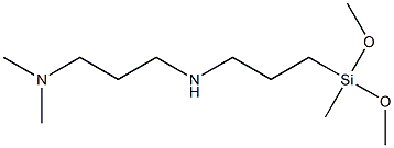 N-(3- diMethylaMino propyl)-3-AMinopropylMethyldiMethoxysilane Structure