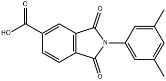2-(3,5-dimethylphenyl)-1,3-dioxoisoindoline-5-carboxylic acid Structure