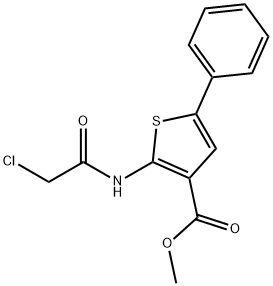 Methyl 2-[(chloroacetyl)amino]-5-phenylthiophene-3-carboxylate Structure