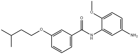 N-(5-Amino-2-methoxyphenyl)-3-(isopentyloxy)-benzamide Structure