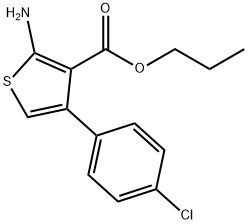 Propyl 2-amino-4-(4-chlorophenyl)thiophene-3-carboxylate Structure