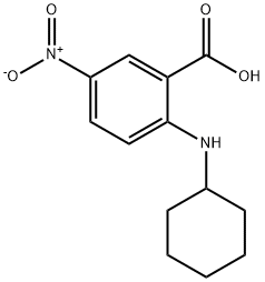 2-(cyclohexylamino)-5-nitrobenzoic acid Structure