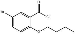 5-bromo-2-butoxybenzoyl chloride Structure