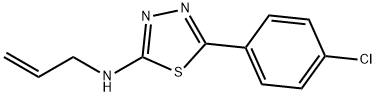 N-allyl-5-(4-chlorophenyl)-1,3,4-thiadiazol-2-amine Structure