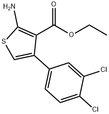 Ethyl 2-amino-4-(3,4-dichlorophenyl)thiophene-3-carboxylate Structure