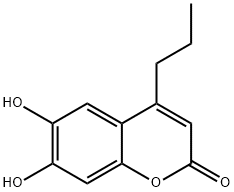 6,7-Dihydroxy-4-propyl-2H-chromen-2-one Structure