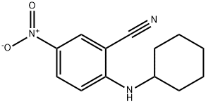 2-(cyclohexylamino)-5-nitrobenzonitrile Structure