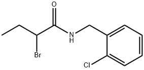 2-bromo-N-(2-chlorobenzyl)butanamide Structure
