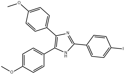 4,5-Bis(4-methoxyphenyl)-2-(4-iodophenyl)-1H-imidazole Structure