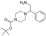 TERT-BUTYL4-(2-AMINO-1-PHENYLETHYL)PIPERAZINE-1-CARBOXYLATE Structure