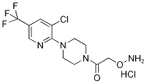 1-[2-(Aminooxyacetyl]-4-[3-chloro-5-(trifluoromethyl)pyridin-2-yl]piperazine hydrochloride Structure