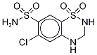 Hydrochlorothiazide-13C,d2 Structure