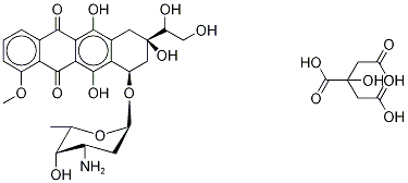 Doxorubicinol Citrate  (Mixture of Diastereomers) Structure