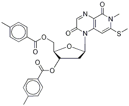 3-Methyl-8-(2’-deoxy-3’,5’-di-O-toluoyl--D-ribofuranosyl)isoxanthopterin Structure