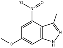 3-IODO-6-METHOXY-4-NITRO 1H-INDAZOLE Structure