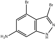 6-AMINO-3,4-DIBROMO (1H)INDAZOLE Structure