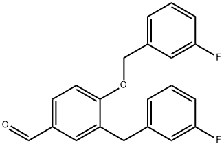 3-(3-fluorobenzyl)-4-(3-fluoro-benzyloxy)benzaldehyde Structure