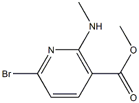Methyl6-bromo-2-(methylamino)nicotinate Structure