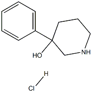 3-Phenyl-3-piperidinol HCl Structure