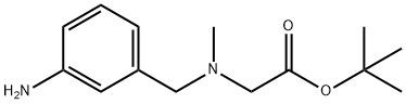 TERT-BUTYL 2-(N-(3-AMINOBENZYL)-N-METHYLAMINO)ACETATE Structure