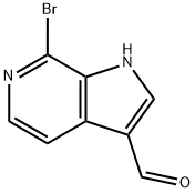 7-BroMo-6-azaindole-3-carbaldehyde Structure