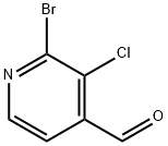 2-BroMo-3-chloroisonicotinaldehyde Structure