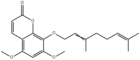 8-Geranyloxy-5,7-diMethoxycouMarin Structure