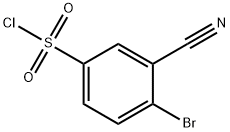 4-broMo-2-cyanobenzene-1-sulfonyl chloride Structure