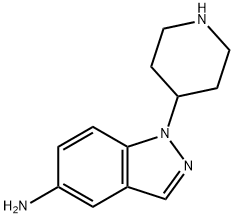 1-(Piperidin-4-yl)-1H-indazol-5-aMine Structure