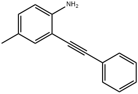 4-Methyl-2-(2-phenylethynyl)aniline Structure