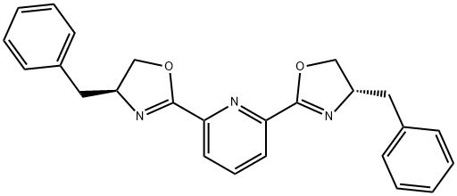 2,6-Bis[(4S)-benzyl-2-oxazolin-2-yl]pyridine Structure