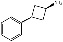 trans-3-Phenylcyclobutan-1-aMine Structure