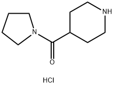 4-Piperidinyl(1-pyrrolidinyl)Methanone hydrochloride Structure