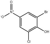2-BroMo-6-chloro-4-nitro-phenol Structure