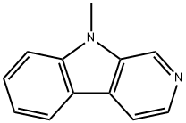 9-Methyl-9H-beta-carboline Structure