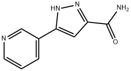 5-(Pyridin-3-yl)-1H-pyrazole-3-carboxamide ,97% Structure