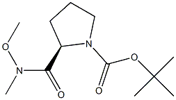 (R)-1-Boc-2-[Methoxy(Methyl)carbaMoyl]pyrrolidine Structure