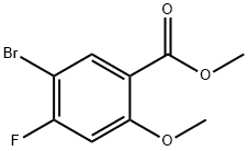 5-BroMo-4-fluoro-2-Methoxy-benzoic acid Methyl ester Structure