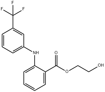 N-(alpha,alpha,alpha-Trifluoro-m-tolyl)anthranilic acid 2-hydroxyethyl ester Structure