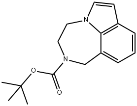 S-6-(tert-butoxycarbonyl)-5,6-dihydro-6H-[1,4]diazepino[6,7,1-hi]indole Structure
