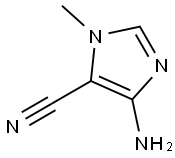 1H-Imidazole-5-carbonitrile,4-amino-1-methyl-(9CI) Structure