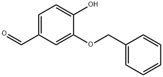 3-Benzyloxy-4-hydroxybenzaldehyde Structure