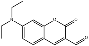 7-(diethylaMino)-2-oxo-2H-chroMene-3-carbaldehyde Structure