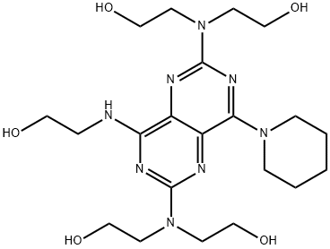 2,2',2'',2'''-[[4-[(2-Hydroxyethyl)aMino]-8-(1-piperidinyl)pyriMido[5,4-d]pyriMidine-2,6-diyl]dinitrilo]tetrakisethanol (DipyridaMole IMpurity) Structure
